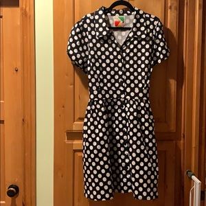 ModCloth Fervour polka dot dress